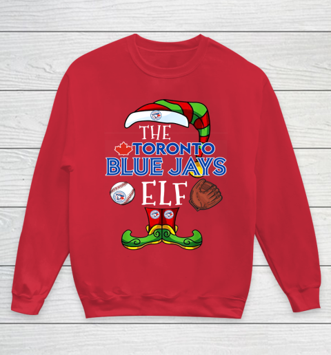 Toronto Blue Jays Christmas ELF Funny MLB Youth Sweatshirt 7