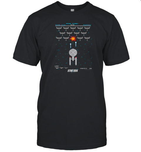 Star Trek Original Series Pixel Space Battle T-Shirt