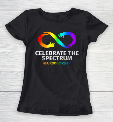 Neurodiversity Celebrate Spectrum Infinity Autism Awareness Women's T-Shirt