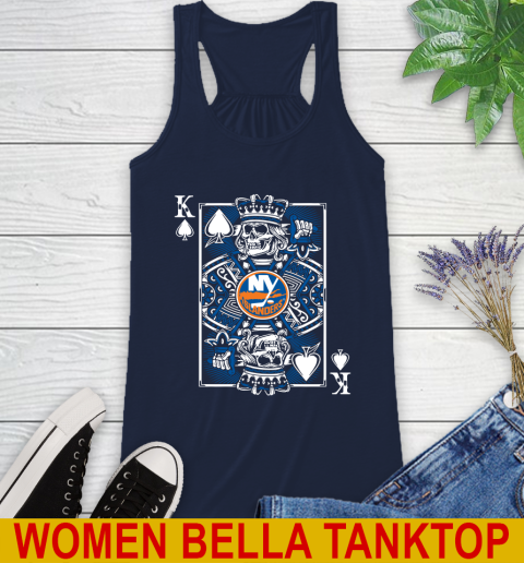 New York Islanders NHL Hockey The King Of Spades Death Cards Shirt Racerback Tank 9