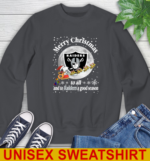 Oakland Raiders Merry Christmas To All And To Raiders A Good Season NFL Football Sports Sweatshirt 7