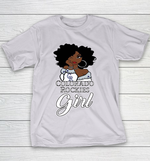 Colorado Rockiess Girl MLB Youth T-Shirt 5