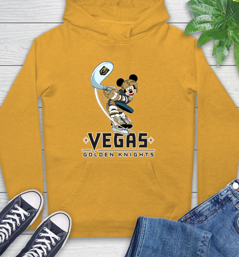 NHL Hockey Vegas Golden Knights Cheerful Mickey Mouse Shirt Hoodie 3