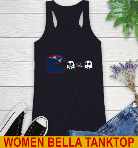 New England Patriots NFL Football Pac Man Champion Racerback Tank 11 New England Patriots NFL Football Pac Man Champion Racerback Tank - Image 11