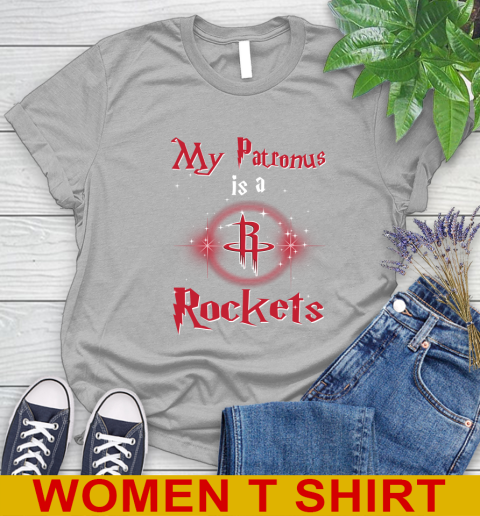NBA Basketball Harry Potter My Patronus Is A Houston Rockets Women's T-Shirt 5