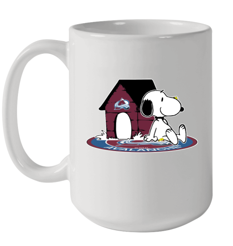 NHL Hockey Colorado Avalanche Snoopy The Peanuts Movie Shirt Ceramic Mug 15oz