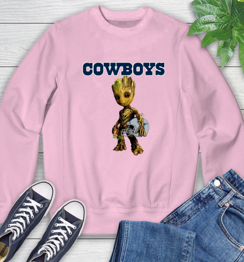 Dallas Cowboys NFL Football Groot Marvel Guardians Of The Galaxy Sweatshirt 9
