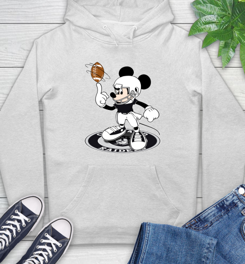 NFL Football Oakland Raiders Cheerful Mickey Disney Shirt Hoodie 2