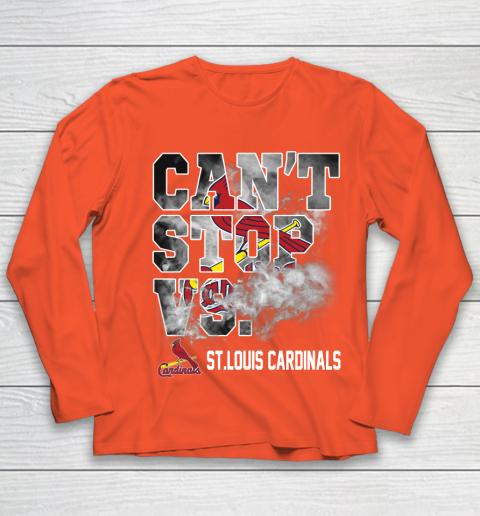 MLB St.Louis Cardinals Baseball Can't Stop Vs Cardinals Youth Long Sleeve 3