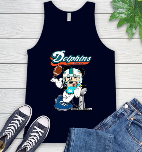 NFL Miami Dolphins Mickey Mouse Disney Super Bowl Football T Shirt Tank Top 3