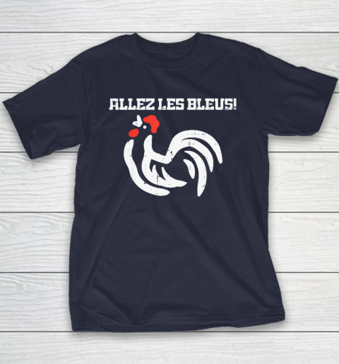 France Allez Les Bleus French Rooster Soccer Youth T-Shirt 2