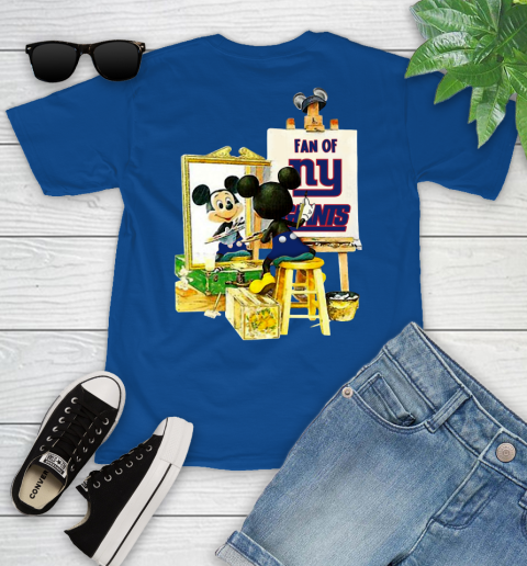 NFL Football New York Giants Mickey Drawing Shirt 103