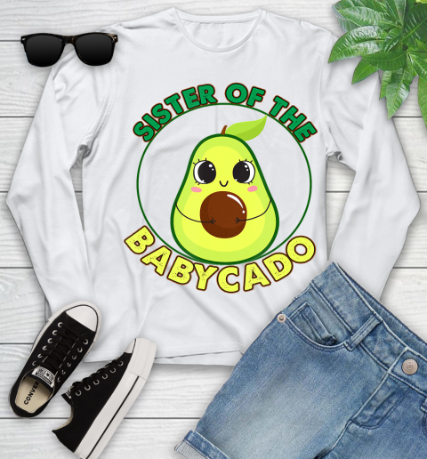 Nurse Shirt Funny Avocado Birthday Sister Of The Babycado T Shirt Youth Long Sleeve