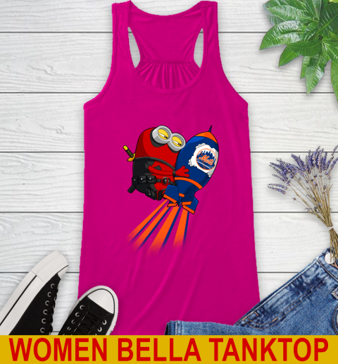 MLB Baseball New York Mets Deadpool Minion Marvel Shirt Racerback Tank 6