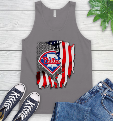 Philadelphia Phillies MLB Baseball American Flag Tank Top 6