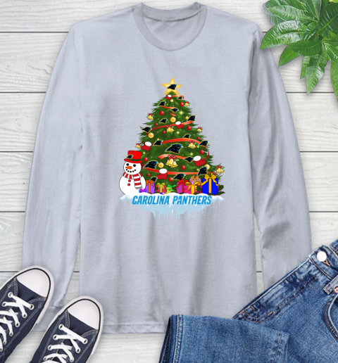 Carolina Panthers Merry Christmas NFL Football Sports Long Sleeve T-Shirt 6