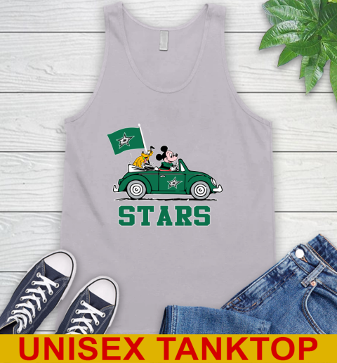 NHL Hockey Dallas Stars Pluto Mickey Driving Disney Shirt Tank Top 4