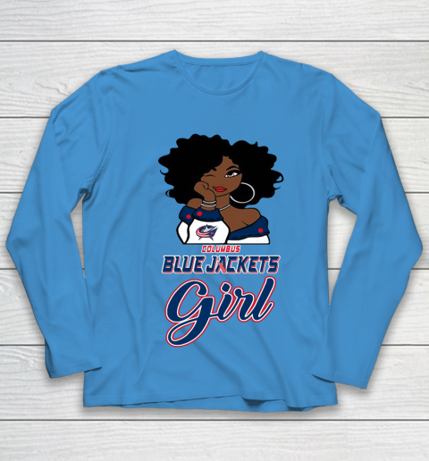 Columbus Blue Jackets Girl NHL Youth Long Sleeve 7