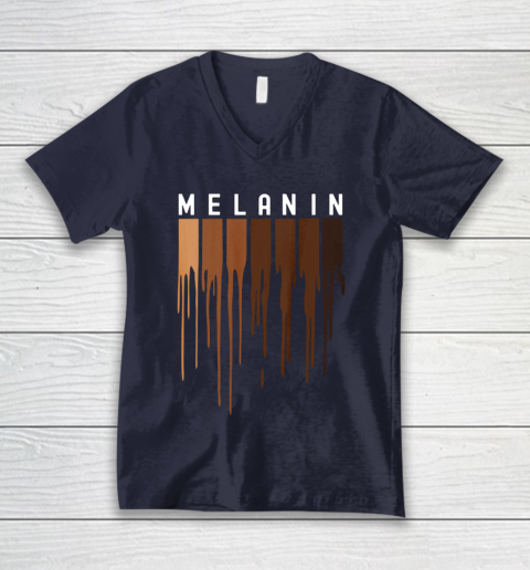 Drippin Melanin T Shirt for Women Pride  Black History Gift V-Neck T-Shirt 2