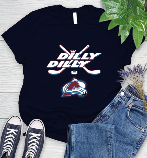 NHL Colorado Avalanche Dilly Dilly Hockey Sports Women's T-Shirt 3