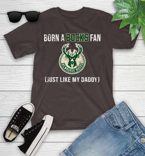 NBA Milwaukee Bucks Loyal Fan Just Like My Daddy Basketball Shirt Youth T-Shirt 6