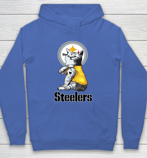 NFL Football My Cat Loves Pittsburgh Steelers Hoodie 6