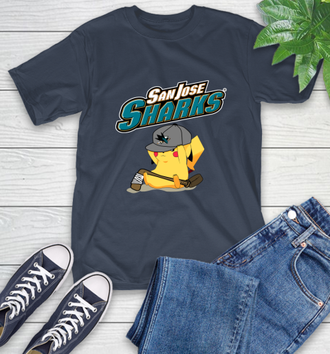 NHL Pikachu Hockey Sports San Jose Sharks T-Shirt 4