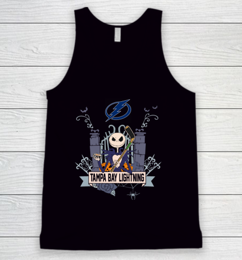 NHL Tampa Bay Lightning Hockey Jack Skellington Halloween Tank Top