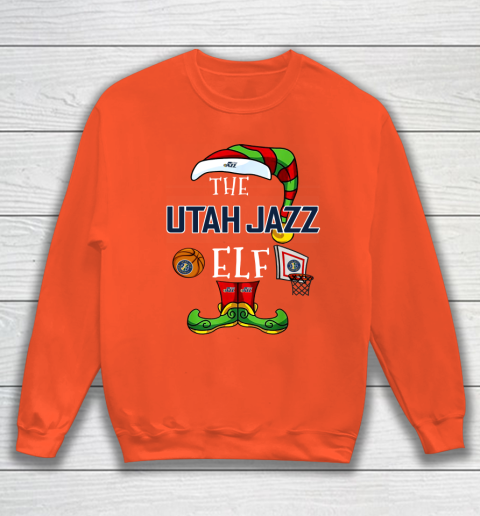 Utah Jazz Christmas ELF Funny NBA Sweatshirt 3