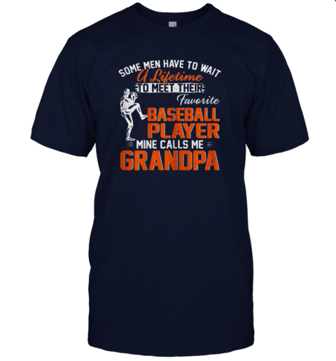 gnej my favorite baseball player calls me grandpa father39 s day jersey t shirt 60 front navy