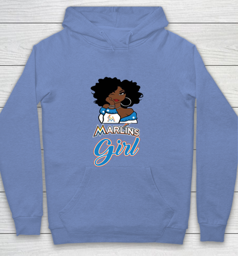 Miami Marlinss Girl MLB Youth Hoodie 10