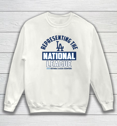 Representing the Los Angeles Dodgers National League 2020 Champions Sweatshirt