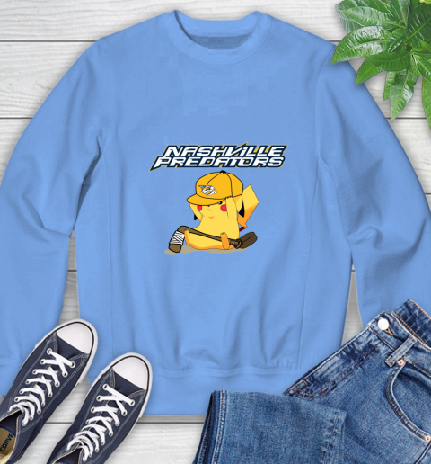 NHL Pikachu Hockey Sports Nashville Predators Sweatshirt 11