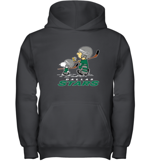 Let's Play Dallas Star Ice Hockey Snoopy NHL Youth Hoodie