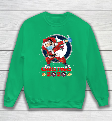 Winnipeg Jets Funny Santa Claus Dabbing Christmas 2020 NHL Sweatshirt 5