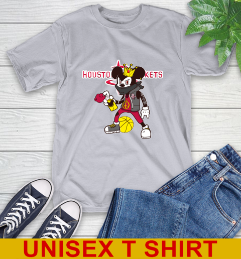 Houston Rockets NBA Basketball Mickey Peace Sign Sports T-Shirt 6