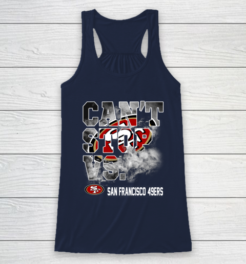 NFL San Francisco 49ers Can't Stop Vs Racerback Tank 8