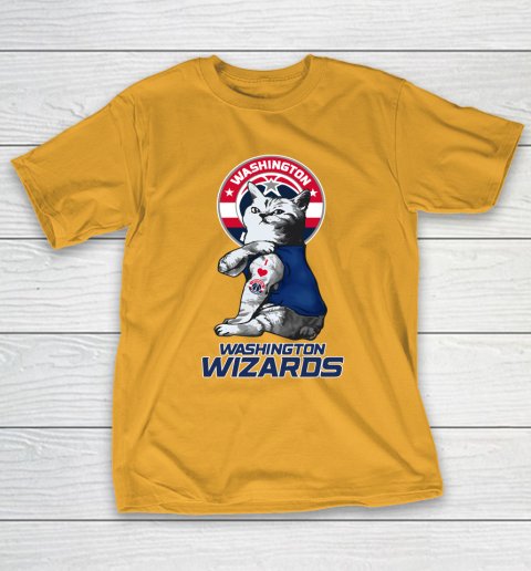 NBA Basketball My Cat Loves Washington Wizards T-Shirt 2