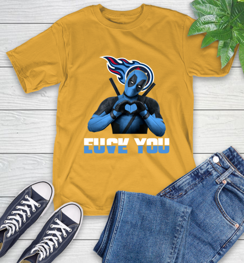 NHL Tennessee Titans Deadpool Love You Fuck You Football Sports T-Shirt 2