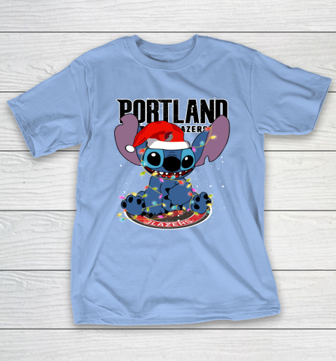 Portland Trail Blazers NBA noel stitch Basketball Christmas T-Shirt 8