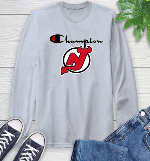 NHL Hockey New Jersey Devils Champion Shirt Long Sleeve T-Shirt 4