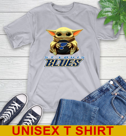 NHL Hockey St.Louis Blues Star Wars Baby Yoda Shirt 6