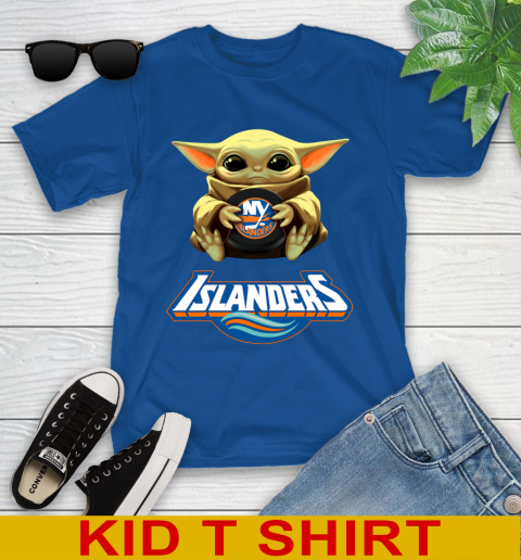 NHL Hockey New York Islanders Star Wars Baby Yoda Shirt 109