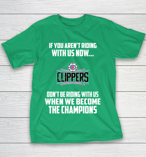 NBA LA Clippers Basketball We Become The Champions Youth T-Shirt 3