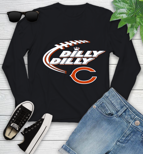 NFL Chicago Bears Dilly Dilly Football Sports Youth Long Sleeve 2