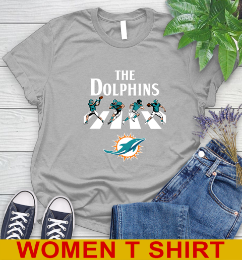 NFL Football Miami Dolphins The Beatles Rock Band Shirt Women's T-Shirt 5