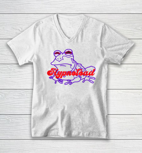 Hypnotoad Funny Frog Football Coach V-Neck T-Shirt