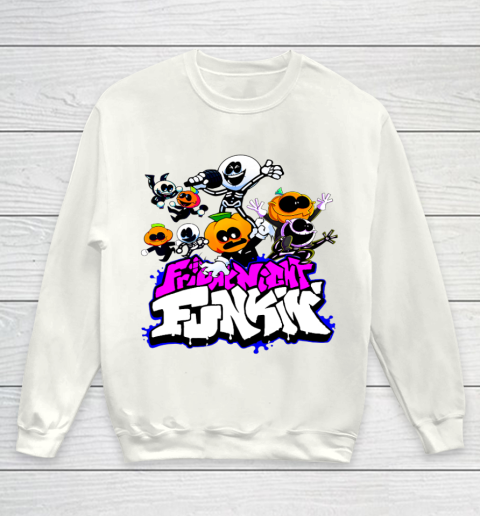 Friday Night Funkin Skid and Pump mode Youth Sweatshirt