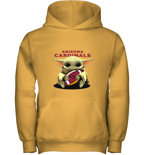 Baby Yoda Loves The Arizona Cardinals 3ypu baby yoda loves the arizona cardinals youth hoodie 43 front gold