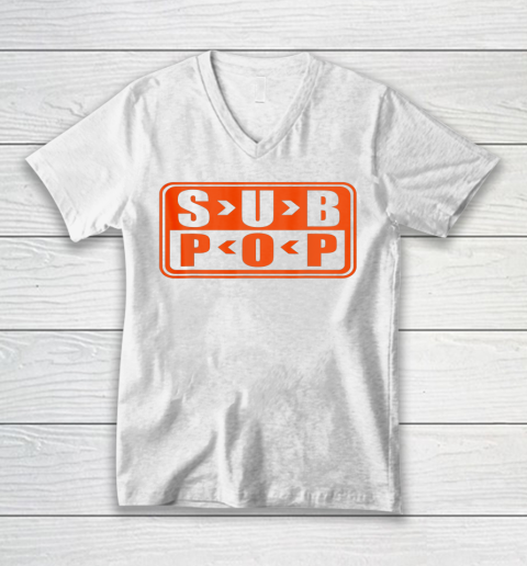 Sub Pop Music Pop Musician V-Neck T-Shirt